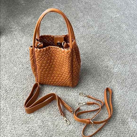 Woven Mini Hollace Tote - brown - Picture 2 of 3